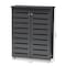 Baxton Studio Adalwin Dark Gray 2-Door Wooden Entryway Shoe Storage Cabinet 152-9170 - alternate 9